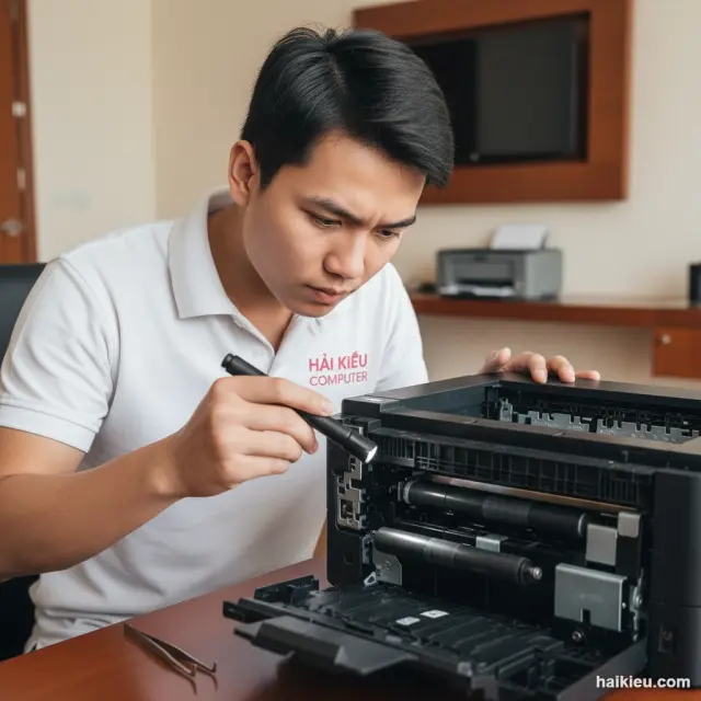 Thợ Hải Kiều sửa máy in — Ngũ Hành Sơn, Đà Nẵng