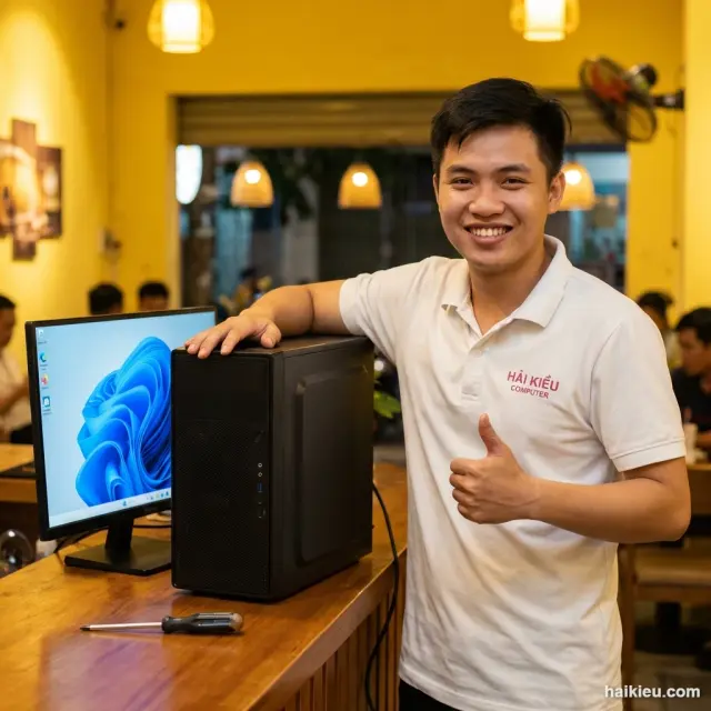PC vào Internet bình thường sau sửa — Hải Kiều Sơn Trà