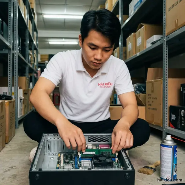 Kiểm tra card mạng LAN và DNS máy tính tại Sơn Trà