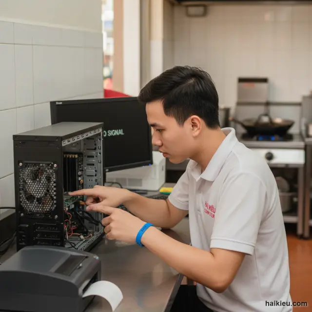 Sửa PC bật lên rồi tắt tại Ngũ Hành Sơn — Hải Kiều