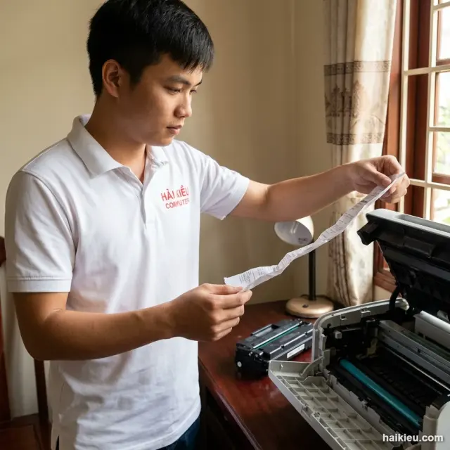 Giao lô giấy in cho đối tác