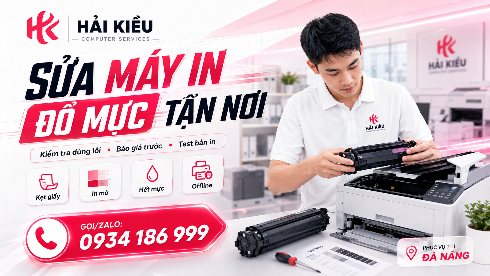 Đổ mực máy in Đà Nẵng, thay mực tận nơi có test bản in Bảng giá dịch vụ đổ mực máy in tại nhà Đà Nẵng chuyên nghiệp uy tín