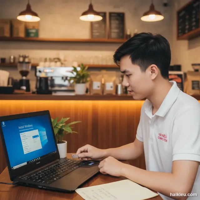 Kỹ thuật viên Hải Kiều cài windows tại Hải Châu, Đà Nẵng