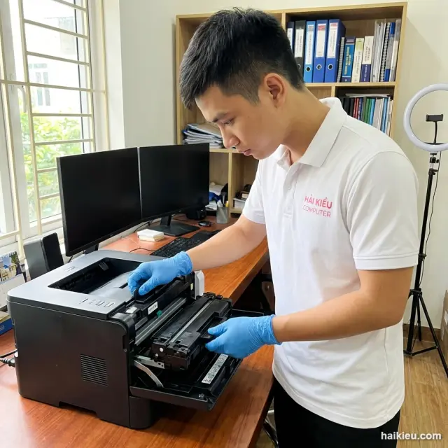 Đổ mực máy in Canon HP tại nhà khách Liên Chiểu