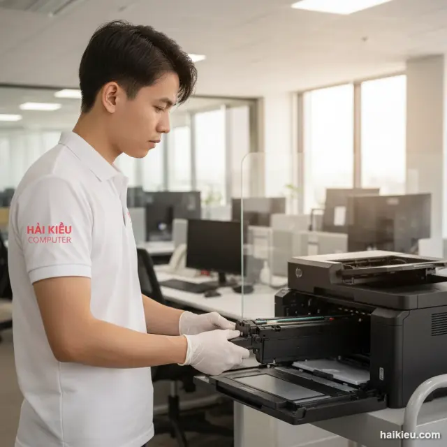 Xử lý máy in đổ mực xong bị sọc tại Thanh Khê — Hải Kiều