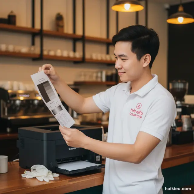 Máy in đổ mực xong in đẹp — Hải Kiều Liên Chiểu