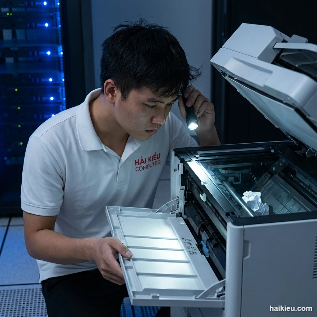 Máy in kẹt giấy liên tục: 7 cách xử lý nhanh